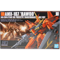 This sharp-looking bad-guy variation on the Zeta Gundam is transformable to Bawoo Attacker and Bawoo Natter modes. Comes with beam saber and beam rifle, too. Sharp assembly. Molded in final colors.