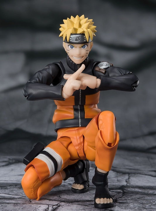 <p>Uzumaki Naruto from "Naruto Shippuden" gets a new S.H.Figuarts action figure from Bandai! With completely new modeling, this figure boasts the latest movable mechanism for extra-dynamic poses! Four interchangeable facial expressions are included, as is a rasengan effect part.</p>
<p><strong>Product Features:</strong></p>
<ul>
<li>Based on Naruto</li>
<li>Part of the S.H.Figuarts series</li>
<li>Articulated for dynamic posing</li>
<li>Includes interchangeable expression and/or head parts</li>
<l
