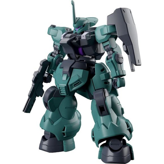 This new HG model kit of the Dilanza from "Mobile Suit Gundam: The Witch of Mercury" can be assembled as a general version, or as the special unit used by Character A with parts selection! Shoulder parts and antenna for the general version are included, as are shoulder parts and antenna for Character A's ride; the huge axe weapon is included too. The range of movement is expanded by opening and closing the rear armor. The torch includes clear effect parts for a realistic look, and both the effect parts and