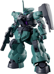 This new HG model kit of the Dilanza from "Mobile Suit Gundam: The Witch of Mercury" can be assembled as a general version, or as the special unit used by Character A with parts selection! Shoulder parts and antenna for the general version are included, as are shoulder parts and antenna for Character A's ride; the huge axe weapon is included too. The range of movement is expanded by opening and closing the rear armor. The torch includes clear effect parts for a realistic look, and both the effect parts and