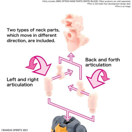 Bandai 30 Minutes Sisters Option Hand Parts (Black & White) Accessory Pack Model Kit | Galactic Toys & Collectibles