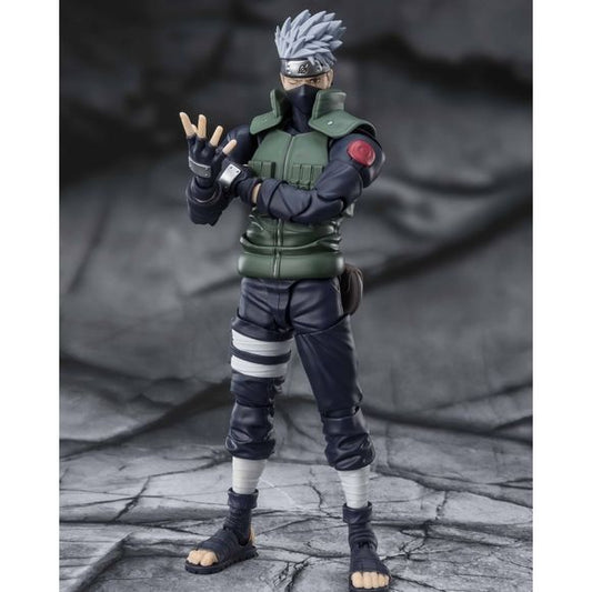 From Naruto: Shippuden, Kakashi Hatake -The famed Sharingan Hero- rejoins S.H.Figuarts with newly redesigned poseability!