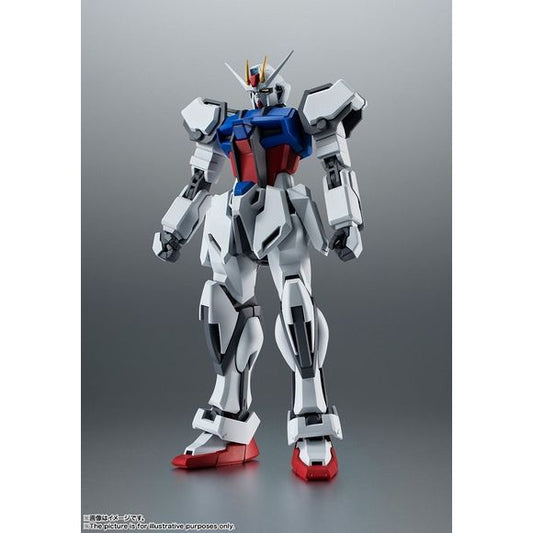 <p>Celebrate the 20th anniversary of "Gundam Seed" with Bandai's newest "Robot Damashii (Side MS) ver. A.N.I.M.E." figure -- the Strike Gundam! The ver.</p>
<p>A.N.I.M.E.'s unique movable structure lends this figure unprecedented and relaxed posability -- it's capable of extending the body and bending its legs to a degree unheard of before! It comes with a full complement of weapons and accessories, too.</p>