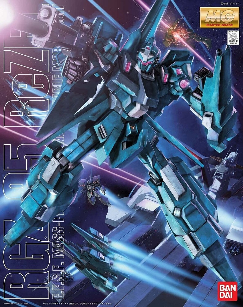 Continuing the line of Unicorn Gundam Master Grade kits is the MG ReZEL. The ReZEL is able to fully transform into its Wave Rider form thanks to some ingenious engineering. The legs fold completely when transforming which means this kit will be able to assume some mean standing poses! The included Beam Sabers are capable of mounting onto the fore-arms and the same mount is used to attach the rifle.The hatch opens to reveal the included 1/100 scale pilot figure. All pieces are molded in color and snap-fit so