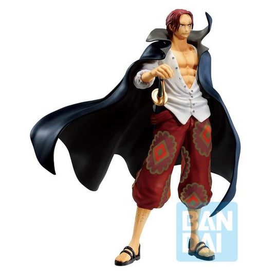 Bandai Spirits Ichibansho is proud to announce their newest release Shanks (Film Red)! This figure is expertly crafted and meticulously sculpted to look like Shanks from One Piece. Standing at approximately 6 inches tall, be sure to collect this and enhance your display with other incredible Ichibansho figures (sold separately)!