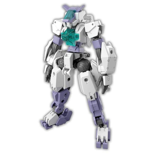 The new Earth Alliance fighting mech known as eEXM-S01U Forestieri 01 now joins the "30MM" (30Minutes Missions) model-kit lineup from Bandai! It's easy to assemble with its "block" assembly system, making it easy to find and identify the parts needed next in order to assemble the kit. The new weapon known as the Roy Roy is included along with its rifle and beam sword; the hilt of the beam sword and the rifle can be attached to the backpack, and the beam sword's hilt can also be attached to the thigh. Common