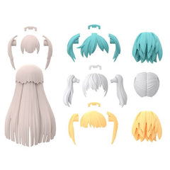 Use these optional hairstyle parts for the 30MS/30 Minutes Sisters line to make your model kits even more unique and to your taste! Four hairstyles are included.