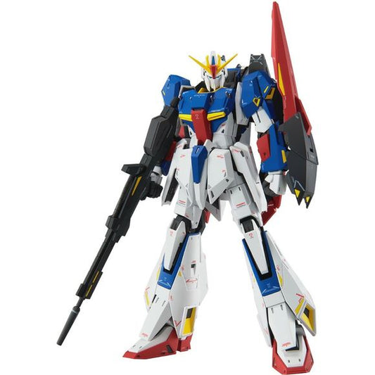 Marking the 20th anniversary of the Master Grade Ver.Ka series is the incredible MG Zeta Gundam Ver.Ka from "Mobile Suit Zeta Gundam"!
The proportions of the Gunpla are based on Kazumi Fujita's sketches of the Gundam for the anime. The structure and shape have been refined to ensure that there is no breakdown in the form between both the MS form and the Waverider form, and the transformation mechanism has been expertly constructed.
The MS form has a wide range of motion, allowing for a greater degree of r