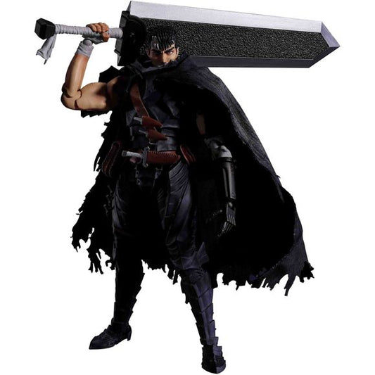 PRE-ORDER: Expected to ship in February 2027.
“There’s no such thing as paradise after running away.”
From the dark fantasy "BERSERK" comes GUTS dressed in Berserker Armor he obtained on a quest to a witch's mansion deep in the forest. The set includes GUTS' huge sword and a variety of accessories and expression parts that let you replicate your favorite scenes. 6.30 inches (16cm) tall.
Includes:
Guts figure
2 Pairs of optional hands
2 Optional face parts
Dragonslayer
Bowgun
Bowgun hand option
Cannon
Beh