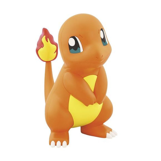 Charmander is now part of Bandai's "Pokemon Plamo Collection Quick!!" model-kit lineup! He's easy and fun to assemble, with pre-colored parts that can be removed from the sprues by hand. Stickers are included for his markings.