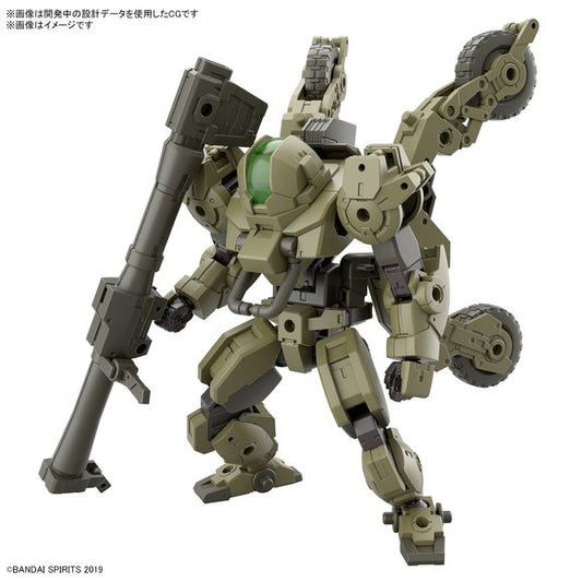 The 30MM Byron Army has a new variable-type aircraft "Volupanova"! This is a new aircraft that can be transformed into a "quad bike" form.
- Equipped with a lock mechanism in the transformation process, the silhouette after transformation is stable.
- Intermediate form between human and vehicle can be expressed by customizing arrangement.
-  Bazooka is included as an armament.
-  Customization with existing aircraft and optional parts is also possible.
Create your own mass-produced machine with infinite cus