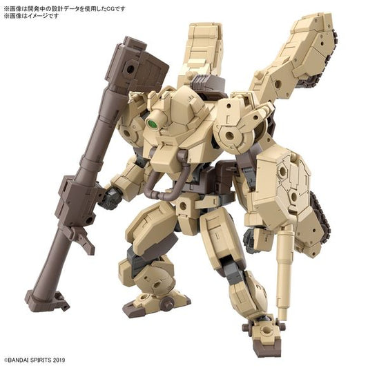 The 30MM Byron Army has a new variable-type aircraft "Volupanova"!
- New aircraft that can be transformed into a "tank" form.
- Equipped with a lock mechanism in the transformation process, the silhouette after transformation is stable.
- Intermediate form between human and vehicle can be expressed by customizing arrangement.
- Equipped with bazooka and shield rifle.
- Customization with existing aircraft and optional parts is also possible.
Create your own mass-produced machine with infinite customization