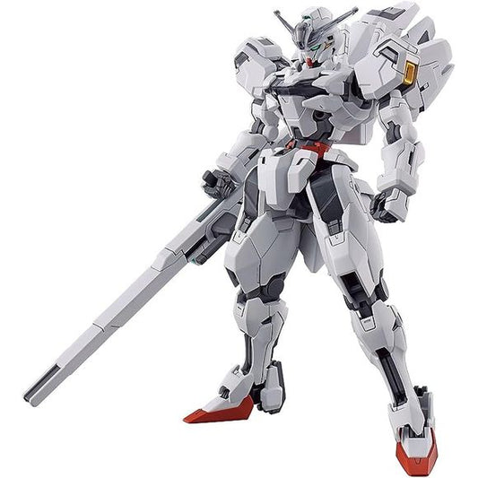 <p>Build and display <strong>The Witch From Mercury Gundam Calibarn</strong> with this official Bandai Hobby <strong>HG 1/144 scale model kit</strong>.</p>
<p>From the latest Gundam series Mobile Suit Gundam Mercury Witch, Gundam Calibern has been reproduced in HG!
■In-mold molding reproduces the rainbow color of the chest shell unit and antenna.
■The Gunbit can be displayed in combination with 2 sets of mercury witches weapon display base (sold separately).
■ Includes a long carrying firearm that serves as