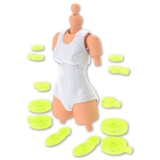 Add to your 30 Minutes Sisters model kits with this alternative Type A04 Body featuring a white color scheme!