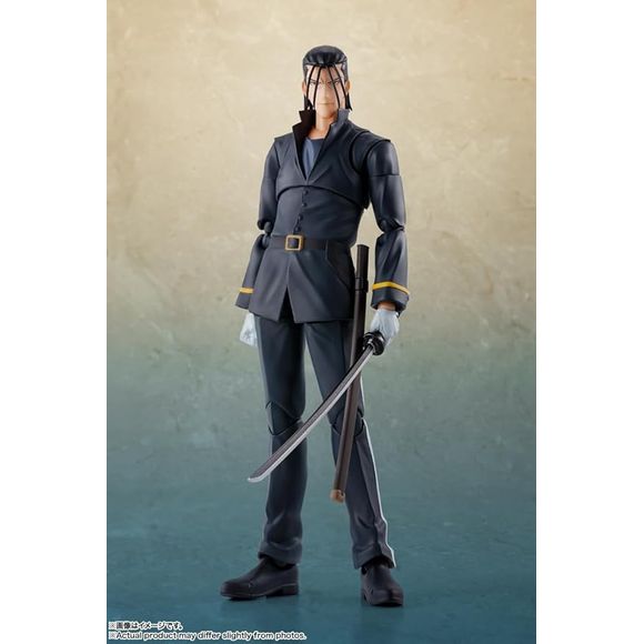 Hajime Saito from the TV anime "Rurouni Kenshin: Meiji Swordsman Romantic Story-" appears in the action figure series S.H.Figuarts!
The figure has been sculpted under the supervision of the original author, Nobuhiro Watsuki! A wide variety of poses can be reproduced by combining the included replacement parts. The figure can be displayed in combination with "S.H.Figuarts Kenshin Himura" (sold separately) to expand your view of the world!
