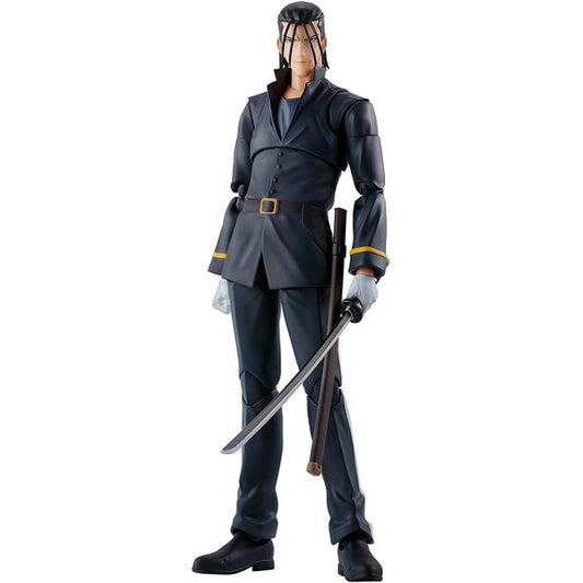 <p>Hajime Saito from the TV anime "Rurouni Kenshin: Meiji Swordsman Romantic Story-" appears in the action figure series S.H.Figuarts!</p>
<p>The figure has been sculpted under the supervision of the original author, Nobuhiro Watsuki! A wide variety of poses can be reproduced by combining the included replacement parts. The figure can be displayed in combination with "S.H.Figuarts Kenshin Himura" (sold separately) to expand your view of the world!</p>