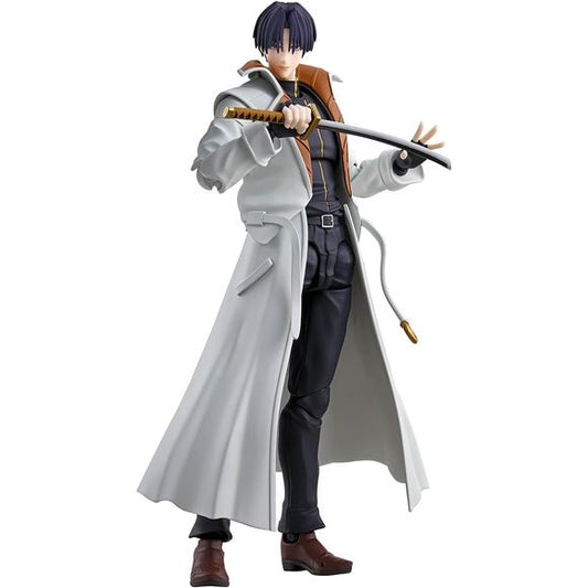 <p>Shinomori Aoshi from the TV anime "Rurouni Kenshin -Meiji Swordsman Romantic Story-" joins the "S.H.Figuarts" action-figure series from Bandai! This figure was made under the supervision of original author Nobuhiro Watsuki! A wide variety of interchangeable parts are included for various poses; combined with the outstanding articulation of the S.H.Figuarts lineup, you'll be able to recreate all your favorite poses and scenes from the show.</p>
