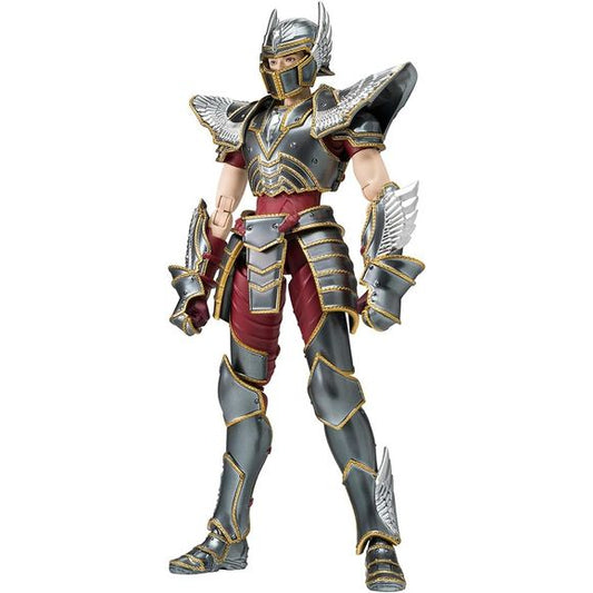 As seen in the 2023 live-action film "Saint Seiya: The Beginning" (known as "Knights of the Zodiac" outside Japan), Pegasus Seiya joins the "Myth Cloth EX" action-figure lineup from Bandai! His face is digitally colored for realism; the armor is also colored carefully to match its appearance in the film, and as with other Myth Cloth EX figures, the armor can be attached and detached. Interchangeable hands are included, as is the armor's storage box as seen in the film; you'll also get a life-size reproducti