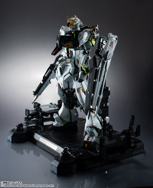 The legendary RX-93 Nu Gundam from Mobile Suit Gundam: Char's Counterattack joins Tamashii Nations' premium METAL STRUCTURE KAITAI-SHOU-KI series.
Standing an impressive 14.6 inches (37.1 cm) tall, this massive display piece combines ABS, PVC, and die-cast components with an extraordinary level of mechanical detail. Intricate exterior paneling and internal structures recreate the Nu Gundam with a level of complexity designed to evoke the construction and maintenance of a full-scale mobile suit.
Integrated