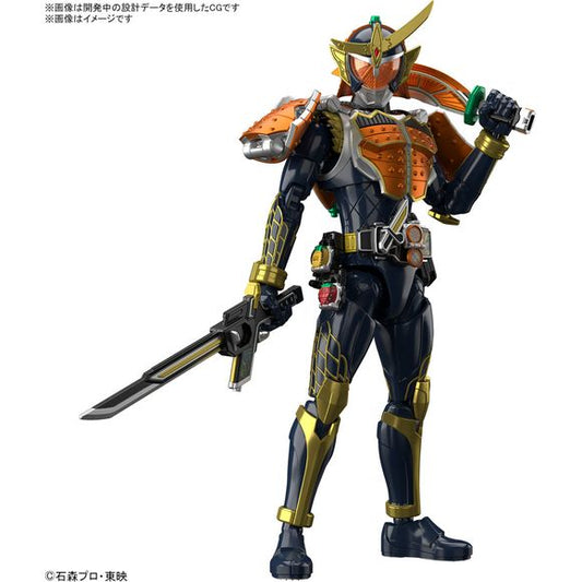 PRE-ORDER: Expected to ship January 2024

Kamen Rider Gaim Orange Arms from "Kamen Rider Gaim" now joins the "Figure-rise Standard" figure-kit lineup from Bandai! His eyes are carefully made with layers to give them a realistic shine; the distinctive Orange Arms armor is made with plating for an incredible gleaming appearance! In addition to the Sengoku Driver, the surface details of the Pine Lock Seed and Strawberry Lock Seed are accurately reproduced. You can attach armor inspired by the transformation se