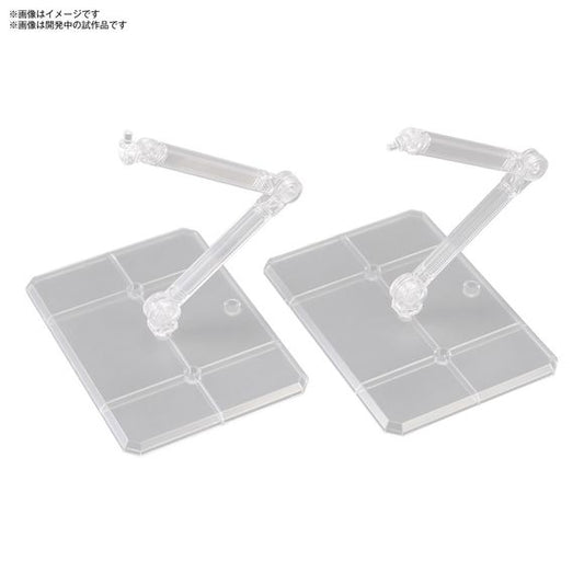 The seventh round of the Action Base series is here with a simplistic design. It has a structure that can stably hold up 1/144 scale plastic model kits, and the moving joints can be used to support a wide variety of poses.