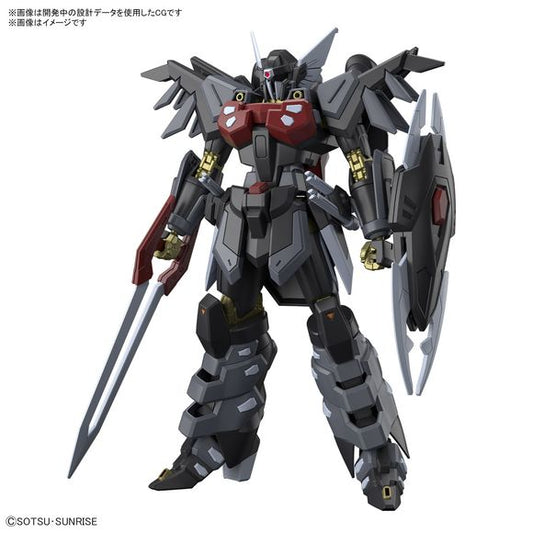 The Black Knight Squad Shi-ve.A from "Mobile Suit Gundam Seed Freedom" is now an HG model kit from Bandai! It's equipped with the "Seed Action System" internal structure that specializes in reproducing impressive poses! You can reproduce the shield injection mode by parts replacement; a lead wire is included. The chest armor opens and closes, and the beam cloak is made of soft material with gradation printing. Three beam sabers are included; they can be connected to equip both hands with a twin beam saber.