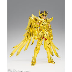 Sagittarius Seiya from "Saint Seiya" reappears in Bandai's "Myth Cloth EX" action-figure lineup as the successor to the Gold Cloth! This figure has a new EX METAL body, renewed coloring, and completely new facial models! It's incredible posable despite its large volume; the new EX METAL body features more accurate proportions, incredible holding power, and a satisfying weight in the hand!
Measures approximately 6.7 inches tall