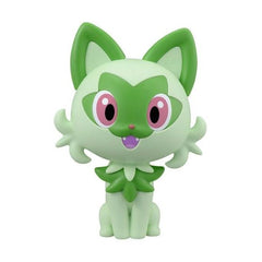 Sprigatito is the latest "Pokemon" to land in Bandai's "Pokemon Plamo Collection Quick!!" model-kit lineup! This model kit is easy to assemble and colorful, with careful parts division; the parts remove easily from the gates, and stickers are included. He'll be about 8.6cm tall when assembled. Order yours today!