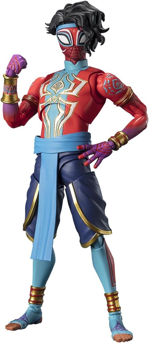 <p>Spider-Man India (Spider-Man: Across the Spider-Verse) from Spider-Man: Across the Spider-Verse joins S.H.Figuarts!</p>
<p>Spider-Man India, otherwise known as Pavitr Prabhakar, joins to fight together with Miles Morales! Unlike the Spider People who gained their powers from being bitten by a spider, the carefree Spider-Man India gained his from a shaman. His vivid and detailed suit has been accurately modeled together with his signature yoyos and spiderwebs. Enjoy creating a wide range of action scenes!