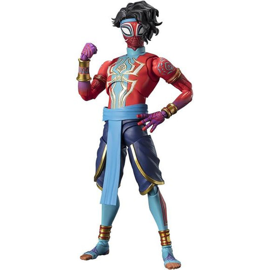 <p>Spider-Man India (Spider-Man: Across the Spider-Verse) from Spider-Man: Across the Spider-Verse joins S.H.Figuarts!</p>
<p>Spider-Man India, otherwise known as Pavitr Prabhakar, joins to fight together with Miles Morales! Unlike the Spider People who gained their powers from being bitten by a spider, the carefree Spider-Man India gained his from a shaman. His vivid and detailed suit has been accurately modeled together with his signature yoyos and spiderwebs. Enjoy creating a wide range of action scenes!