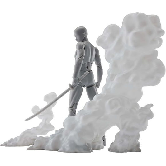 “Tamashii EFFECT SMOKE White version” is now available in the popular Tamashii EFFECT series, with the image of billowing smoke! By combining parts of various sizes, it is possible to decorate a variety of scenes. In addition to being used as smoke, it can also be used as dust during battle! Approx. 5.31 inches (13.5cm).
Figures and tamashii stage items shown not included (sold separately)
