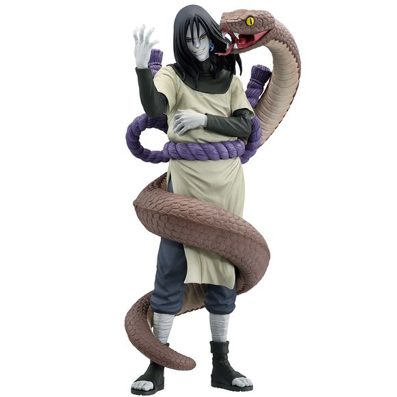 Embrace the dark allure of Orochimaru, the powerful Sannin, with this Masterlise ICHIBANSHO Figure. Like his anime counterpart, this Orochimaru figure’s presence is captivating and chilling. This figure perfectly encapsulates the essence of one of Naruto’s most complex characters.
Approximately 9.8" tall