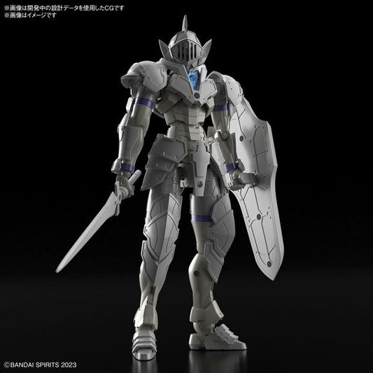 PRE-ORDER: Expected to ship in September 2024

Bandai's new figure-kit series, "30MF (30 Minutes Fantasy)," debuts with the Liber Knight! This new lineup allows you to create your own fantasy-based figures and characters! The starter set includes armor and armed parts in addition to the base "silhouette" (elementary body). The "silhouette" is fully posable like a human body; movable axes are provided on the head and neck for natural flexibility. The new structure of the shoulder joint keeps the body line in