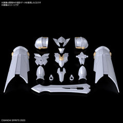 This "Class Up Armor (Liber Paladin)" armor set from Bandai can be used with their "30MF (30 Minutes Fantasy)" series of plastic models! This set of armor and weapons can be "classed up" to a higher-tier job by doing armor replacement -- you can "class up" to Liber Paladin by combining this armor with the Liber Knight (sold separately). Paladin is a job that has sword skills at a higher level than a knight, and has increased physical defense power. The face design and coloring are different from the Rozan E