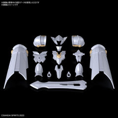 This "Class Up Armor (Liber Paladin)" armor set from Bandai can be used with their "30MF (30 Minutes Fantasy)" series of plastic models! This set of armor and weapons can be "classed up" to a higher-tier job by doing armor replacement -- you can "class up" to Liber Paladin by combining this armor with the Liber Knight (sold separately). Paladin is a job that has sword skills at a higher level than a knight, and has increased physical defense power. The face design and coloring are different from the Rozan E