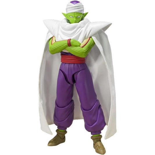 <p>Piccolo from Dragon Ball DAIMA joins the S.H.Figuarts action figure lineup with an all-new sculpt based on his appearance in the series.</p>
<p>Standing approximately 6.3 inches tall, the figure is designed to capture Piccolo's updated DAIMA character design in articulated figure form.</p>
<p><strong>Product Features:</strong></p>
<ul>
<li>Based on Dragon Ball DAIMA</li>
<li>Part of the S.H.Figuarts series</li>
<li>Approximately 6.3in tall</li>
</ul>
