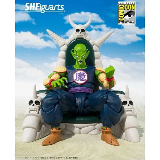 <p>Unleash ultimate evil with the S.H.Figuarts Great Demon King Piccolo – Exclusive Edition from Dragon Ball!</p>
<p>This highly detailed figure brings the iconic villain to life as he appeared during his reign of terror, featuring screen-accurate sculpting, vibrant colors, and the premium articulation S.H.Figuarts is known for. Released as a San Diego Comic-Con exclusive, this version stands out as a must-have for serious Dragon Ball collectors.</p>
<p>With multiple interchangeable expressions and hands, y