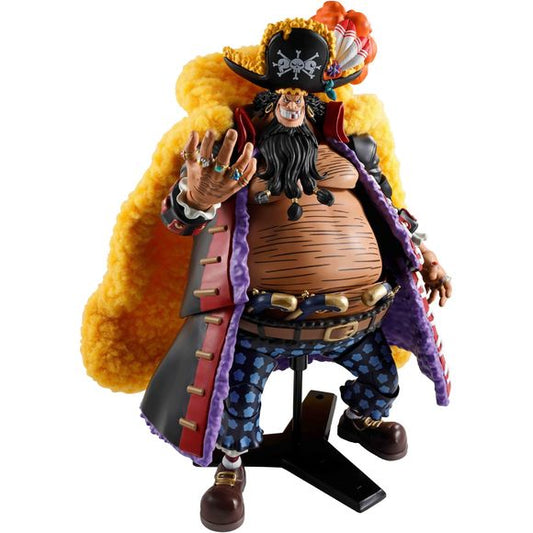 <p>Marshall D. Teach, better known as Blackbeard, joins the One Piece S.H.Figuarts lineup from Bandai Tamashii Nations.</p>
<p>The figure features a wide range of motion for dynamic posing, while the fur cape on his back uses cloth material to allow more natural movement in action displays.</p>
<p><strong>Product Features:</strong></p>
<ul>
<li>Based on One Piece</li>
<li>Part of the S.H.Figuarts series</li>
<li>Articulated for dynamic posing</li>
<li>Features cloth or fabric elements for a more nat