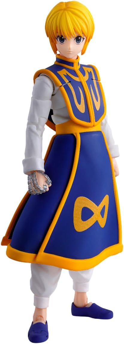 Kurapika from HUNTER x HUNTER is joining S.H.Figuarts!
4 optional face parts (2 standard eye faces / 2 scarlet eye faces) are included in this set together with a wide variety of optional hand and chain parts to recreate Kurapika's Nen ability!