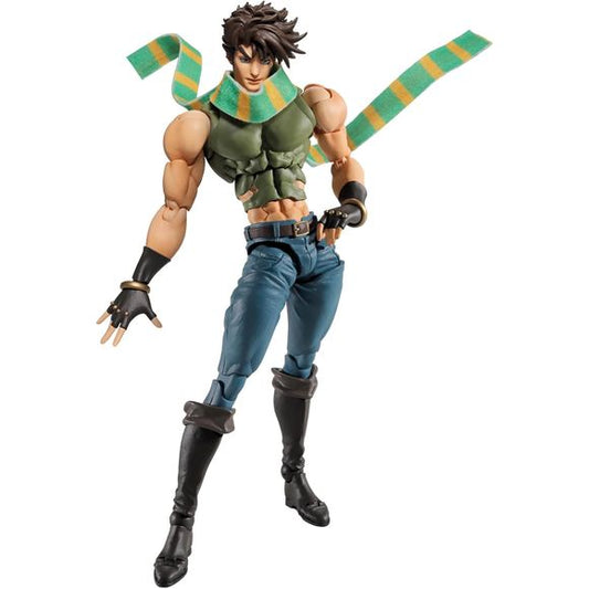 <p>Using the full power of S.H.Figuarts technology, we have developed a movable mechanism that allows for powerful muscle sculpting and the reproduction of iconic poses and action poses. In order to bring out the best in his facial features, we have used "TAMASHII Digital Painting Technology." A special pedestal with an original design print is also included so that you can enjoy bold poses. The wired scarf also allows for the expression of flowing movements.</p>