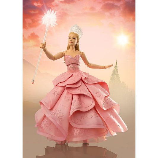 PRE-ORDER: Expected to ship in June of 2026
GLINDA performed by Ariana Grande is now joining the S.H.Figuarts series! Glinda's multi-layered pink bubble dress is recreated with delicate sculpting and a sheer color palette. Her glittering wand and tiara are also meticulously designed.