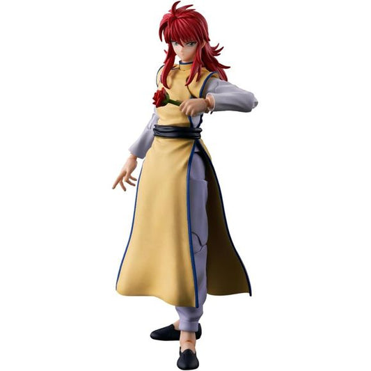 <p>Kurama makes his S.H.Figuarts debut, appearing in his outfit from the battle against Team Toguro in the Dark Tournament Saga. The figure is sculpted to capture his elegant standing poses, and includes his "Rose Whip" as an optional part to recreate dynamic battle scenes.</p>
<p><strong>Product Features:</strong></p>
<ul>
<li>Based on Yu Yu Hakusho</li>
<li>Part of the S.H.Figuarts series</li>
</ul>