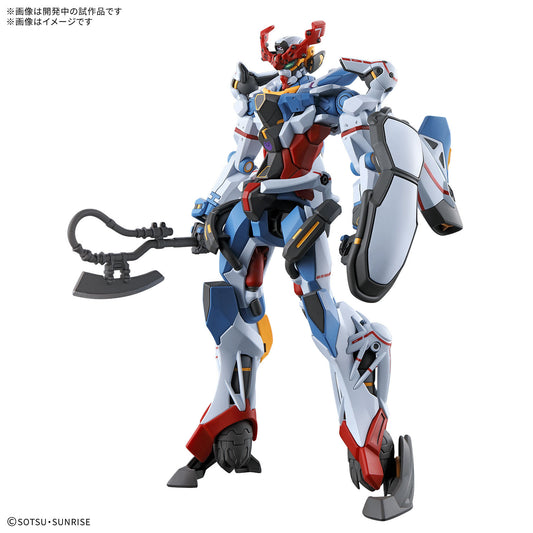 <p>Build and display <strong>GMS-Ω Gundam GQuuuuuuX</strong> with this official Bandai Hobby <strong>HG 1/144 scale model kit</strong>.</p>
<p>"Mobile Suit Gundam GQuuuuuuX," a brand-new "Gundam" movie and TV series, will make its debut shortly -- and now you can add the GQuuuuuuX itself to your collection! Bandai's newest "High Grade (HG)" model kit faithfully reproduces the new Gundam's distinctive form; it's loaded with articulation in the torso, hips, and elsewhere for dynamic posability after assembly!