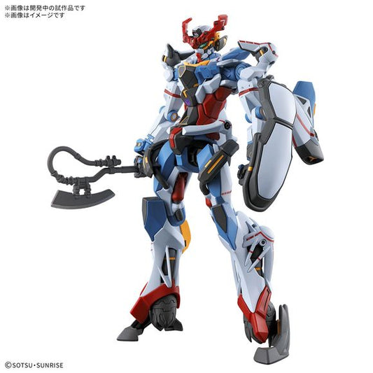 <p>Build and display <strong>GMS-Ω Gundam GQuuuuuuX</strong> with this official Bandai Hobby <strong>HG 1/144 scale model kit</strong>.</p>
<p>"Mobile Suit Gundam GQuuuuuuX," a brand-new "Gundam" movie and TV series, will make its debut shortly -- and now you can add the GQuuuuuuX itself to your collection! Bandai's newest "High Grade (HG)" model kit faithfully reproduces the new Gundam's distinctive form; it's loaded with articulation in the torso, hips, and elsewhere for dynamic posability after assembly!