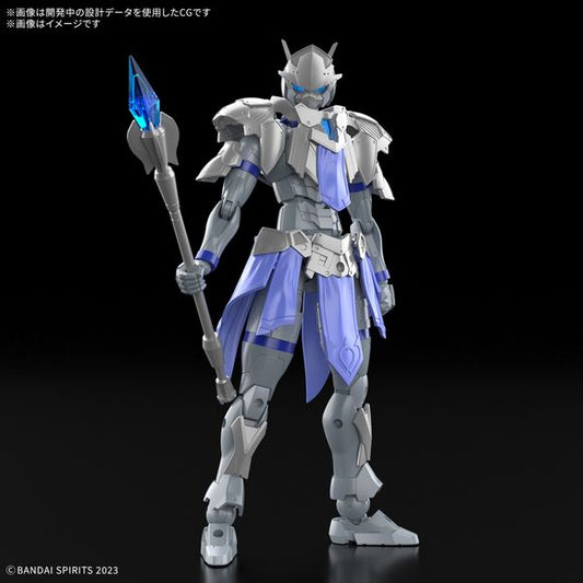 The Liber Priest is the newest member of Bandai's "30 Minutes Fantasy (30MF)" figure-kit series! This lineup allows you to create your own fantasy-based figures and characters! This starter set includes armor and weapon parts in addition to the base silhouette. The movable parts of the chest, torso, and waist work together with the sliding mechanism at the base of the waist joint to create natural poses.