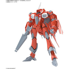 The VF-22S Sturmvogel II, as piloted by Milia Fallyna Jenius in "Macross," joins Bandai's "High Grade (HG)" model-kit series! By incorporating interchangeable parts as part of the transformation mechanism, the transformation sequence has been simplified; it can easily transform into its Battroid, Gerwalk, and Fighter forms.