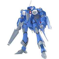 The VF-22S Sturmvogel II, as piloted by Maximillian Jenius in "Macross," joins Bandai's "High Grade (HG)" model-kit series! By incorporating interchangeable parts as part of the transformation mechanism, the transformation sequence has been simplified; it can easily transform into its Battroid, Gerwalk, and Fighter forms.