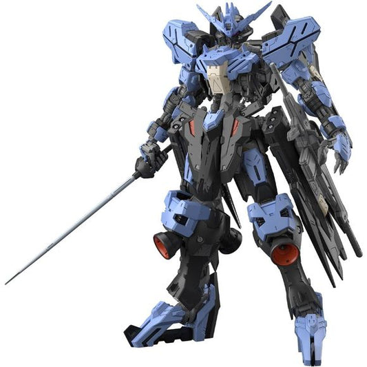 The Gundam Vidar from "Mobile Suit Gundam: Iron-Blooded Orphans" joins Bandai's "Master Grade (MG)" model-kit lineup! Equipped with an updated Gundam Frame, that allows for an expanded range of motion in the shoulder joints; the Hunter Edges on its toes and heels can be deployed.