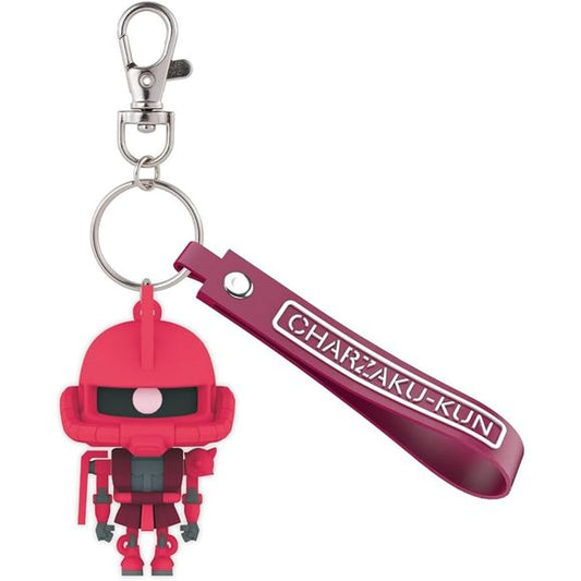 The three-dimensional mascot keychain of the character "CharZaku-kun" that conveys the fun of GUNPLA is now available as a keychain part with a rubber charm and a name band!