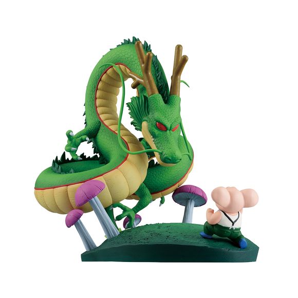 <p>Oolong and Shenron unite in this Dragon History II Revible Moment ICHIBANSHO Figure Set. Witness the whimsical charm of Oolong alongside the mighty presence of Shenron, capturing a unique moment from the “Dragon Ball” saga. Perfect for those who appreciate the playful yet powerful dynamics of the series.</p>
<p><strong>Product Features:</strong></p>
<ul>
<li>Based on Dragon Ball</li>
<li>Part of the Ichibansho series</li>
<li>Designed as a detailed fixed-pose display piece</li>
</ul>